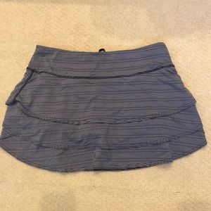 Athleta Dot Stripe Swagger Skort - navy